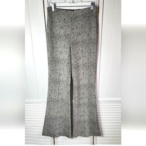 Express Stretch+ Super High Rise Flare Gray Twill Pants Womens Medium